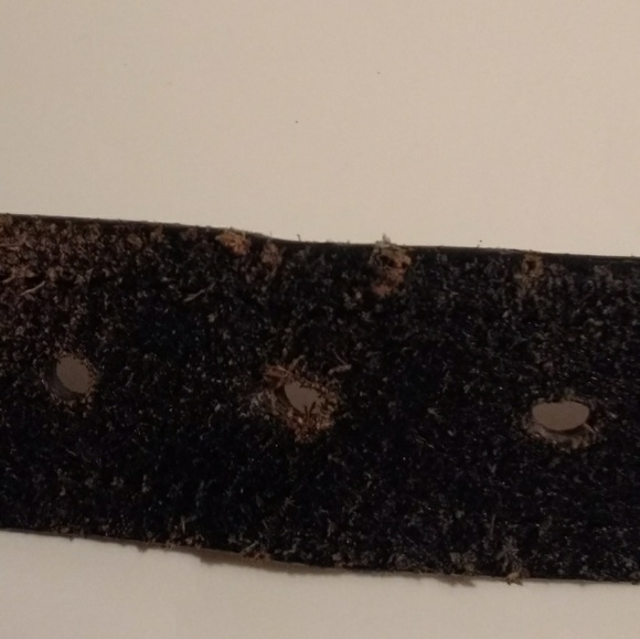 Boho-Studded Brown Leather Belt - Picture 5 of 5